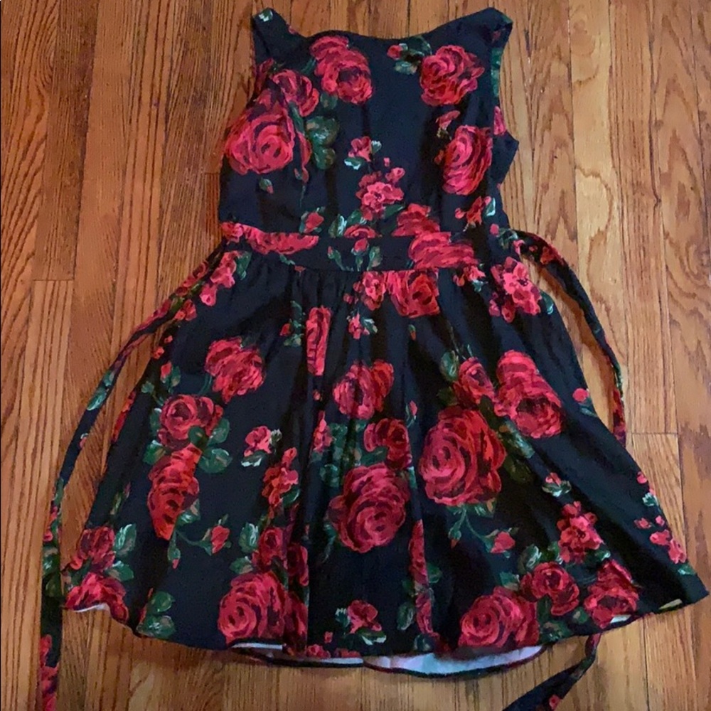 Rose print Lady’s Vintage Dress